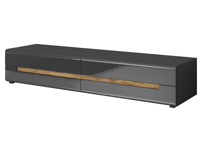  Helvetia Hektor Tv Stand Type 40 G - Glossy grey living room furniture collection - Online store Smart Furniture Mississauga