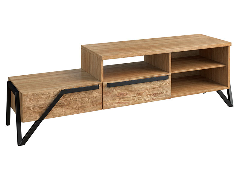  Mebin Pik Tv Stand Maxi II Natural Oak Lager - Living room collection - Online store Smart Furniture Mississauga