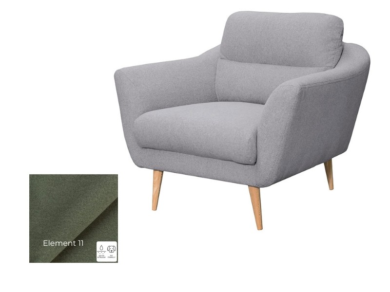 Des Armchair Tromso - Element 11 - Compact, space-saving accent chair.