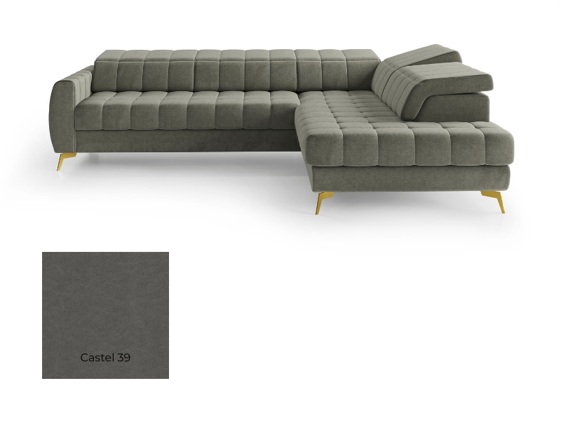  Comforteo Sectional Vesta - Castel 39 - Right - Corner sofa with bed and storage - Online store Smart Furniture Mississauga