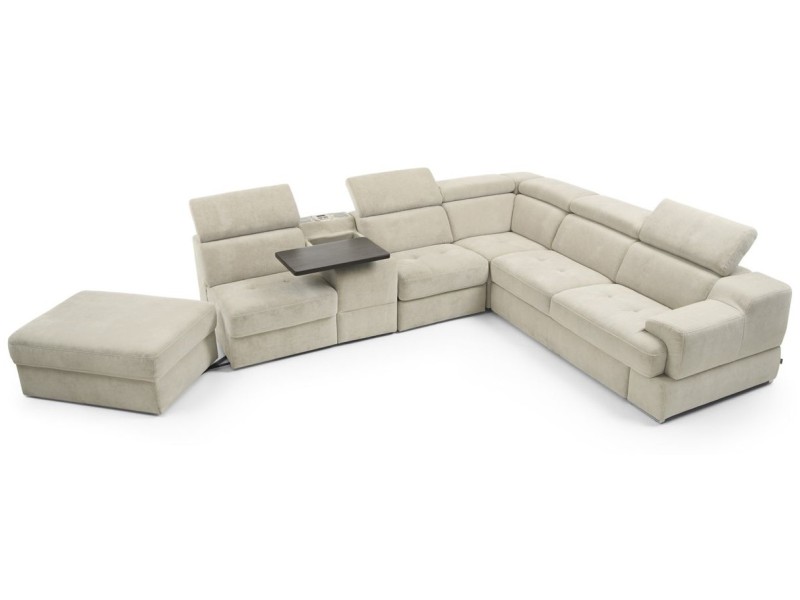 Gala Collezione Sectional Belluno - Modular sectional with a bed, storage, recliner and bar - Online store Smart Furniture Mississauga