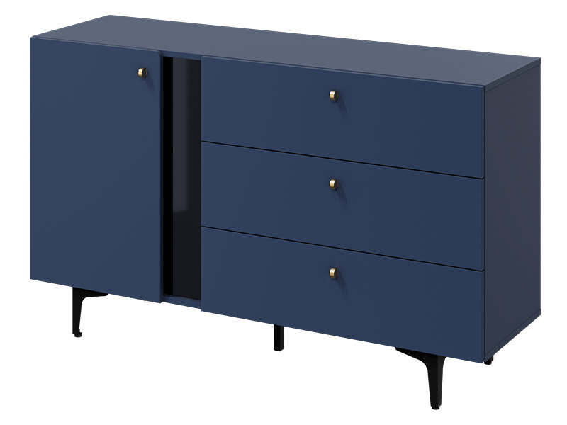  Lenart Colours Small Sideboard CS-04 Navy - Modern accent furniture - Online store Smart Furniture Mississauga