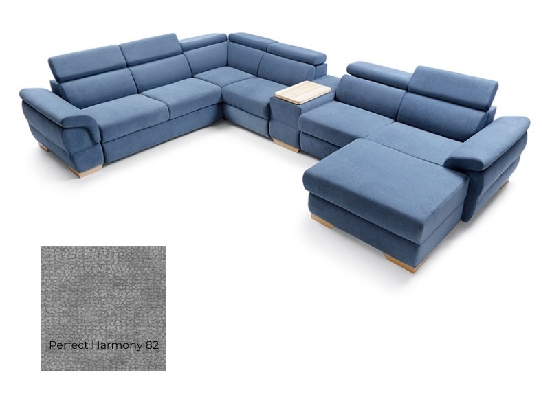 Puszman Sectional Bolzano - Perfect Harmony 82 - Right - Modern corner sofa with bed and storage